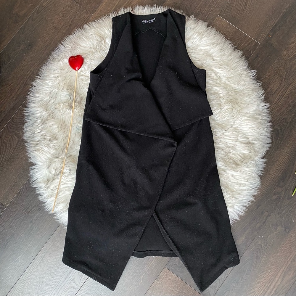 Long drape vest
